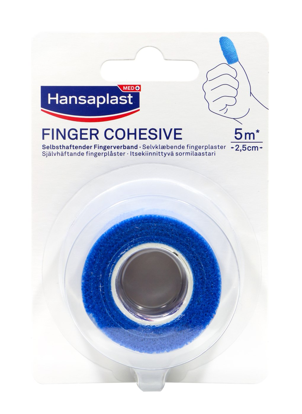 Hansaplast Fingerverband - Cohesive - 2,5 cm x 5 m Hansaplast Fingerverband - Cohesive - 2,5 cm x 5 m