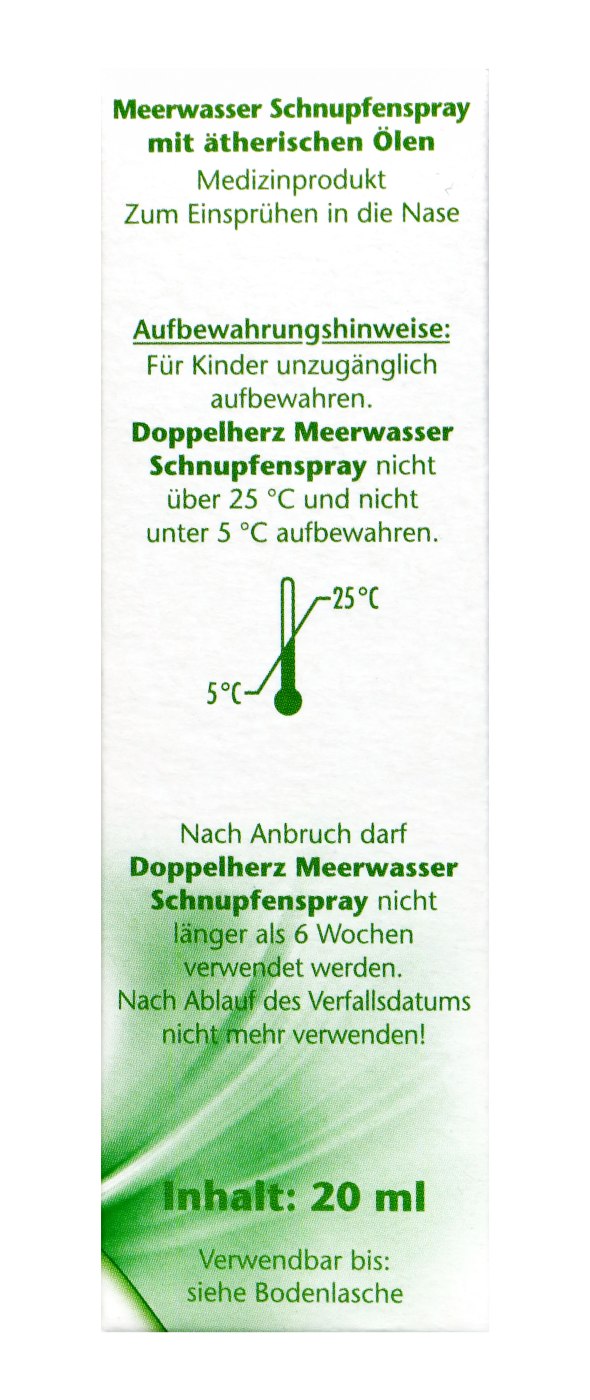 Doppelherz Meerwasser Schnupfensrpay - 20 ml Doppelherz Meerwasser Schnupfensrpay - 20 ml