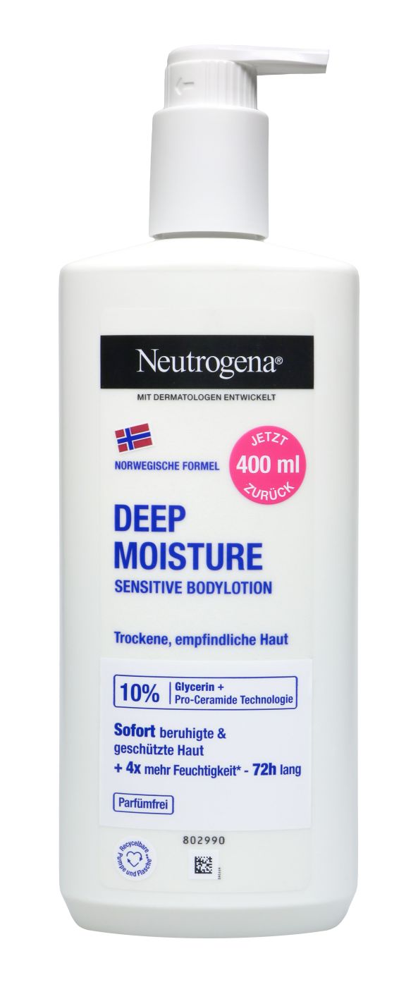Neutrogena Deep Moisture Bodylotion Sensitive Haut - 250 ml Neutrogena Deep Moisture Bodylotion Sensitive Haut - 250 ml
