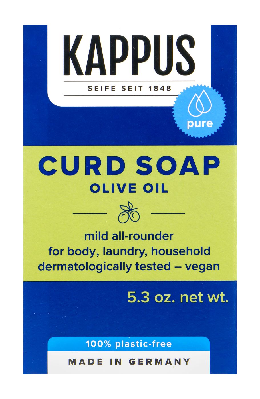 Kappus Kernseife Olivenöl - 150 g Kappus Kernseife Olivenöl - 150 g