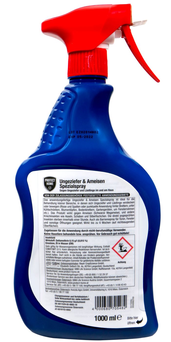 Protect Home Ungeziefer & Ameisen Spezialspray - 1 l Protect Home Ungeziefer & Ameisen Spezialspray - 1 l