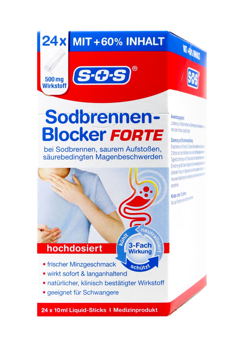 SOS Sodbrennenblocker Forte - 24 Stück SOS Sodbrennenblocker Forte - 24 Stück