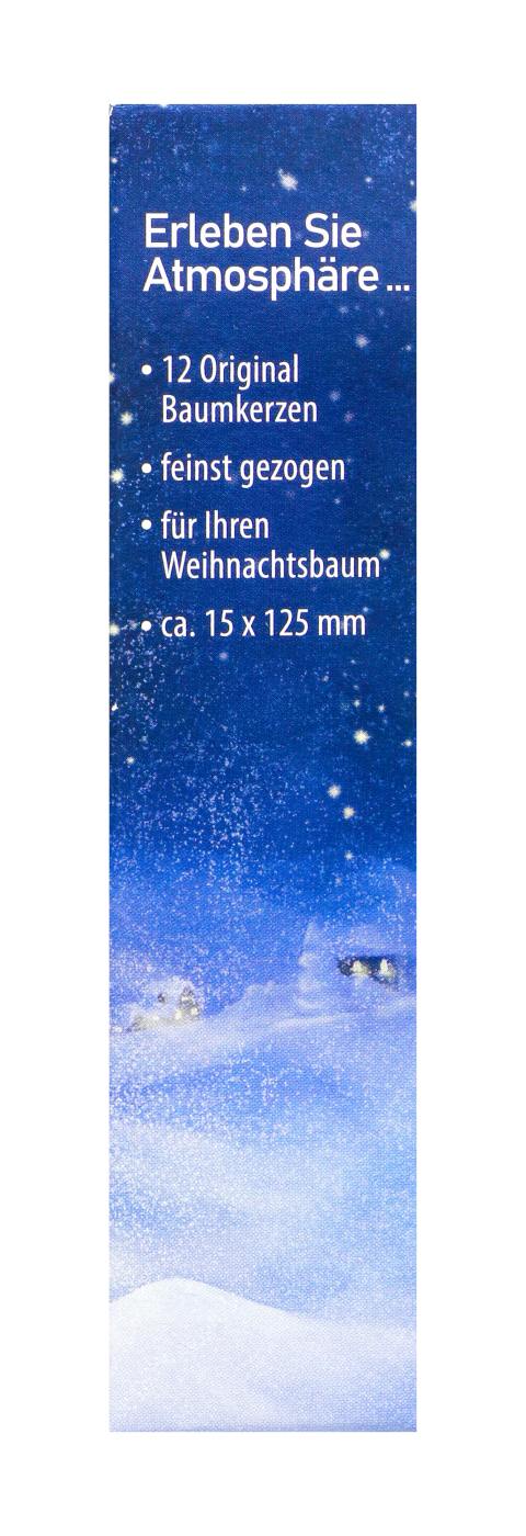 EWA Baumkerzen Natur 12 / 250 - 12 Stück