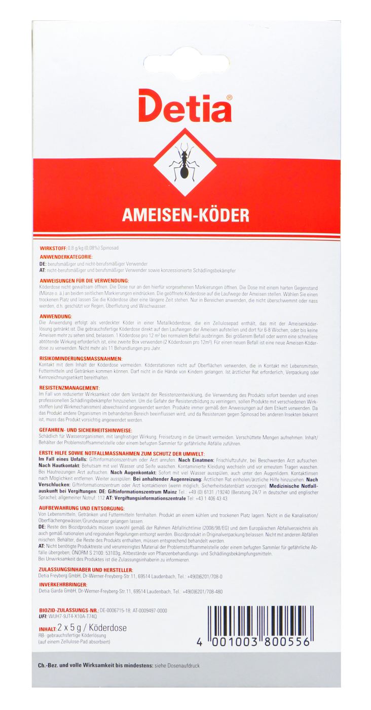 Detia Ameisen-Köderdose - 2 Stück Detia Ameisen-Köderdose - 2 Stück