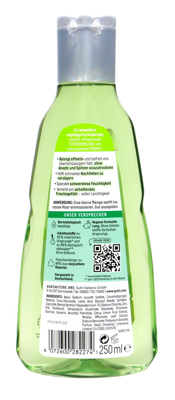 Guhl Shampoo Frische & Leichtigkeit Anti-Fett Yuzu Zitrus - 250 ml Guhl Shampoo Frische & Leichtigkeit Anti-Fett Yuzu Zitrus - 250 ml