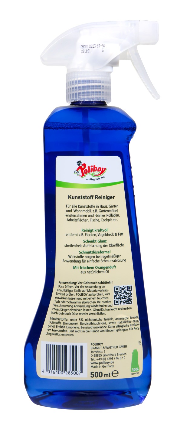 Poliboy Kunststoffreiniger - 500 ml Poliboy Kunststoffreiniger - 500 ml