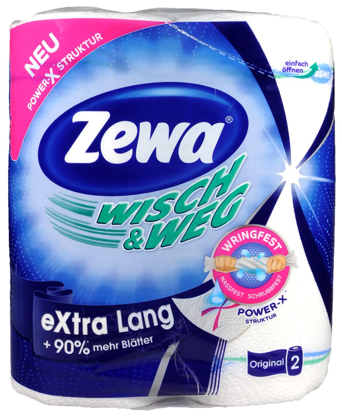 Zewa Wisch und Weg Klassik Original extra lang - 2 x 86 Zewa Wisch und Weg Klassik Original extra lang - 2 x 86