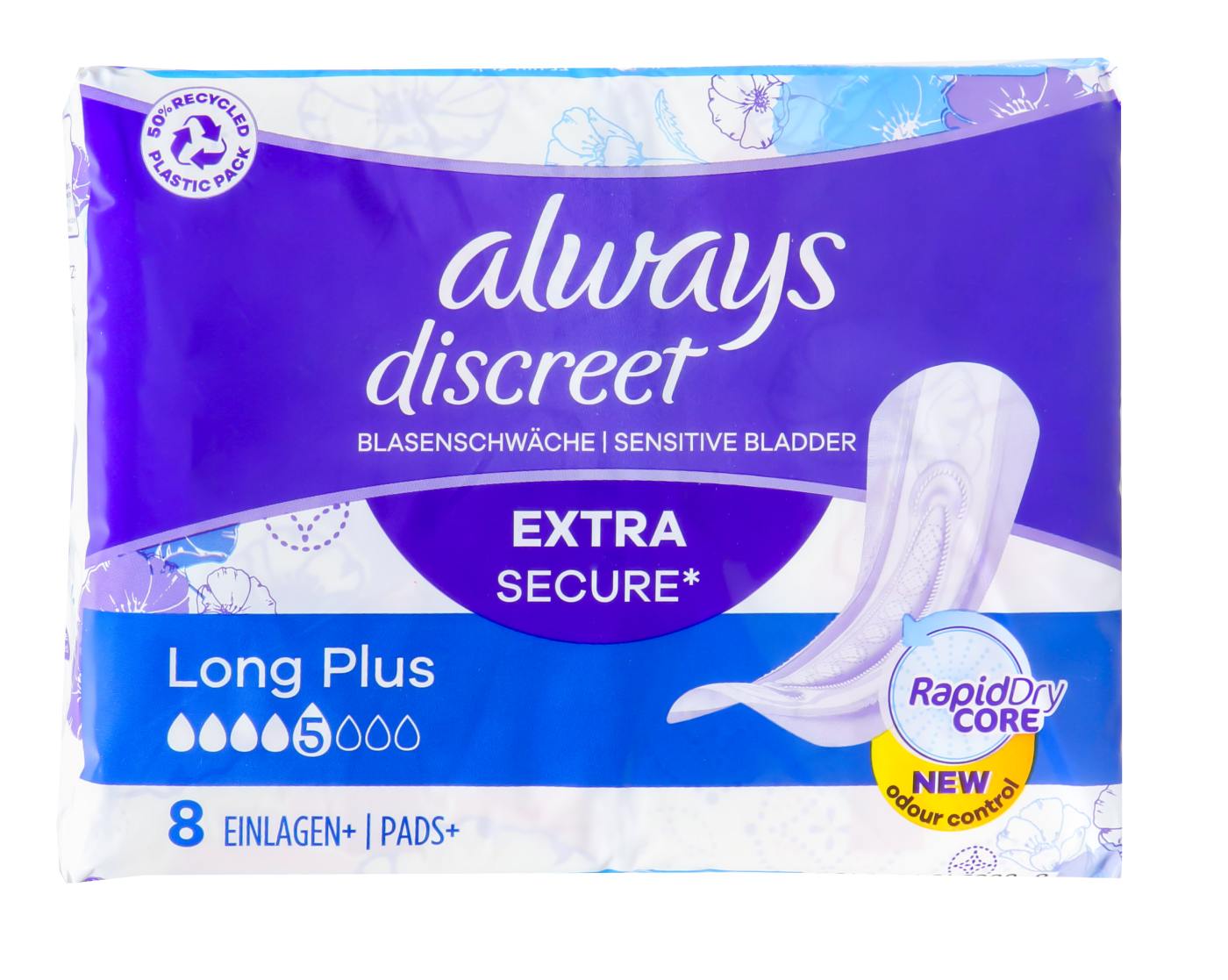 Always discreet Inkontinenz Einlagen long plus - 8 Stück Always discreet Inkontinenz Einlagen long plus - 8 Stück