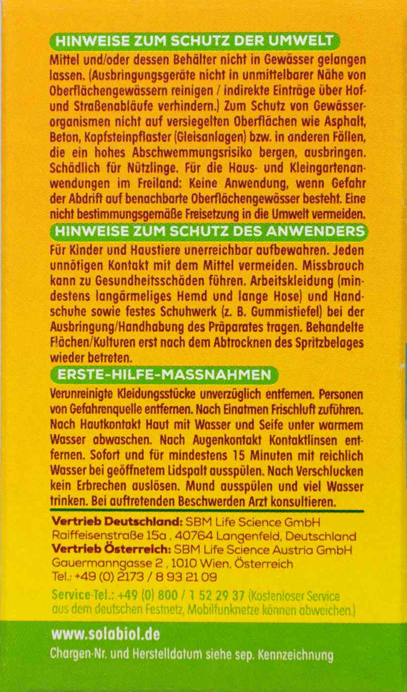 Solabiol Neem Bio-Schädlingsfrei - 30 ml Solabiol Neem Bio-Schädlingsfrei - 30 ml