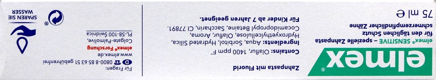 Elmex Zahnpasta Sensitive - 75 ml Elmex Zahnpasta Sensitive - 75 ml