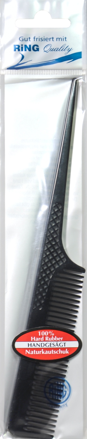 Stielnadelkamm Naturkautschuk Schwarz - 21,5 cm Stielnadelkamm Naturkautschuk Schwarz - 21,5 cm