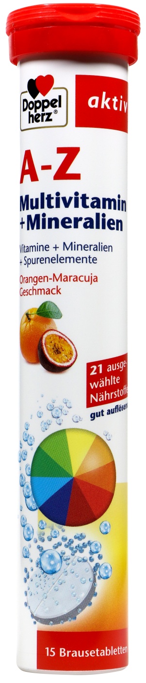 Doppelherz A-Z Multivitamin + Mineralien Brausetabletten - 15 Stück Doppelherz A-Z Multivitamin + Mineralien Brausetabletten - 15 Stück