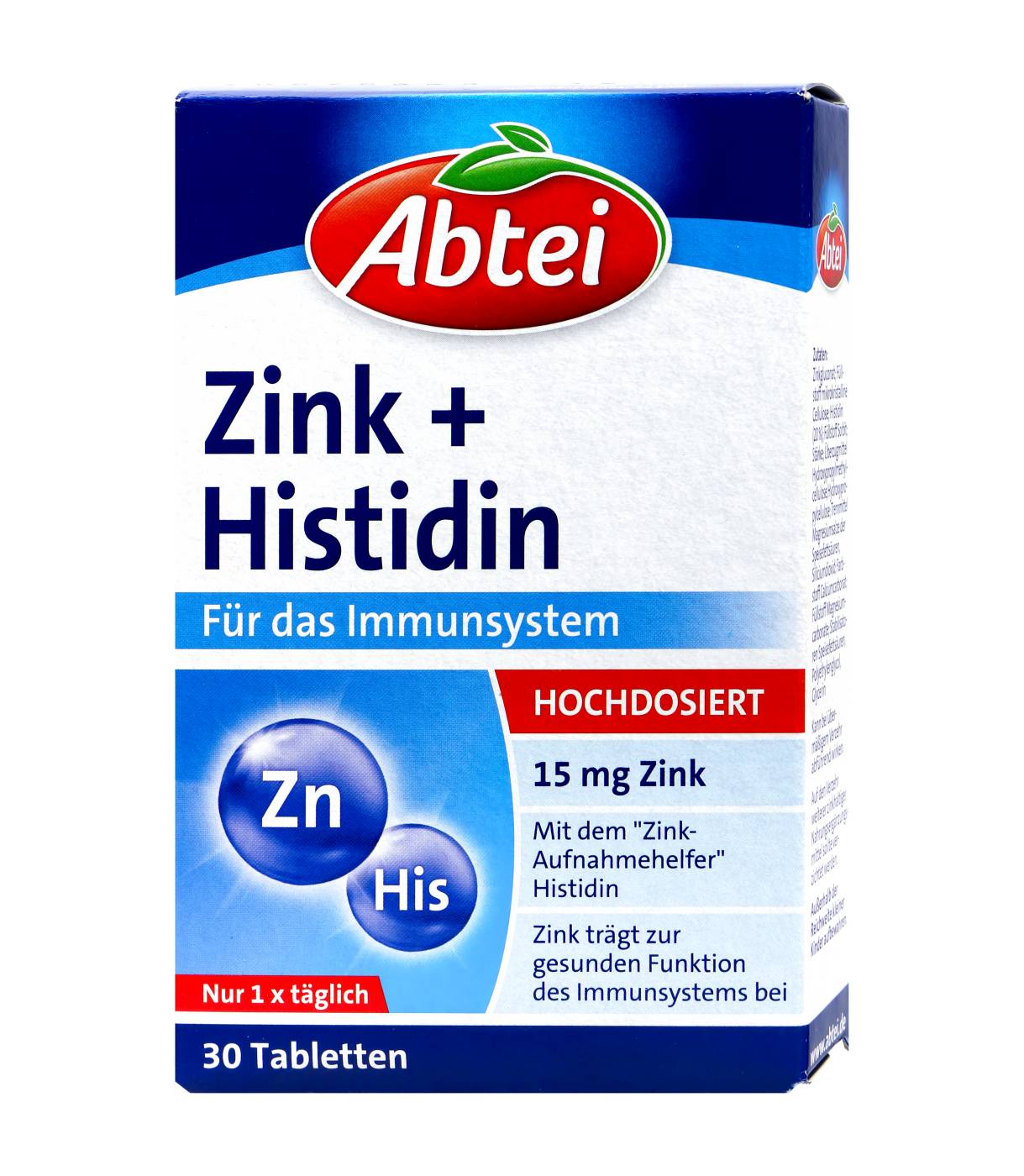 Abtei Zink + Histidin Tabletten - 30 Stück Abtei Zink + Histidin Tabletten - 30 Stück