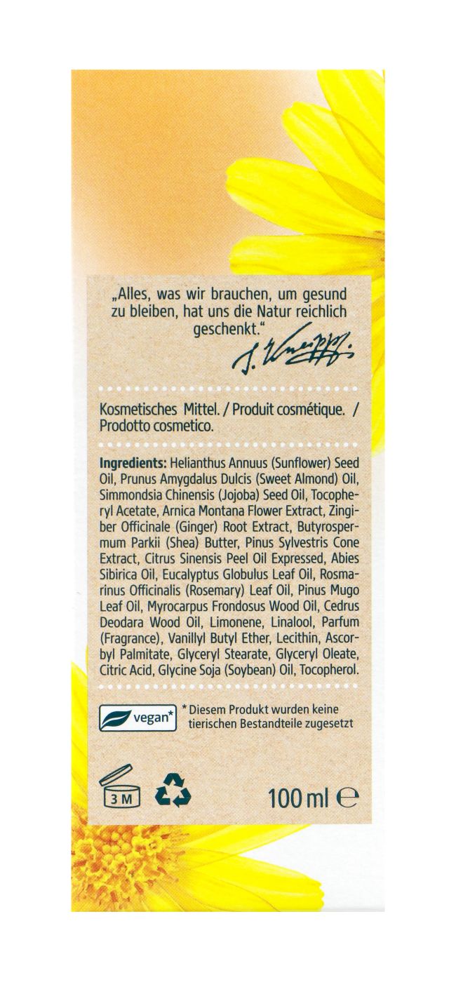 Kneipp Massageöl Arnika Aktiv - 100 ml