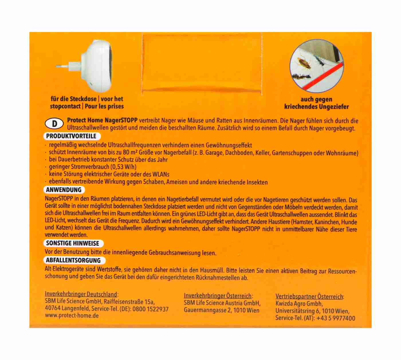 Protect Home NagerSTOPP 80 qm - 1 Stück Protect Home NagerSTOPP 80 qm - 1 Stück