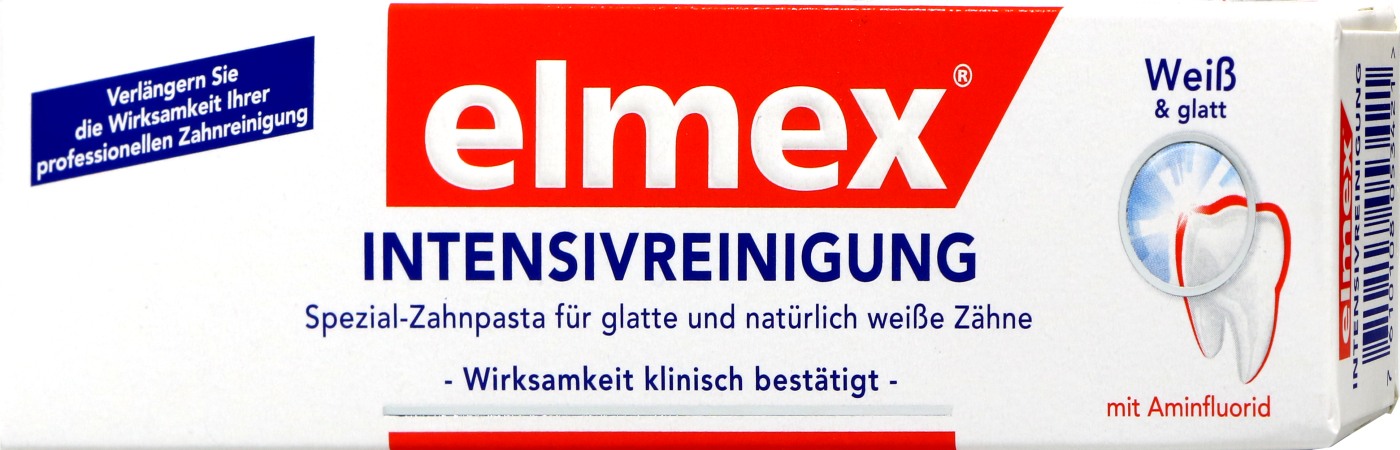 Elmex Zahnpasta Intensivreinigung Weiß und Glatt - 50 ml Elmex Zahnpasta Intensivreinigung Weiß und Glatt - 50 ml