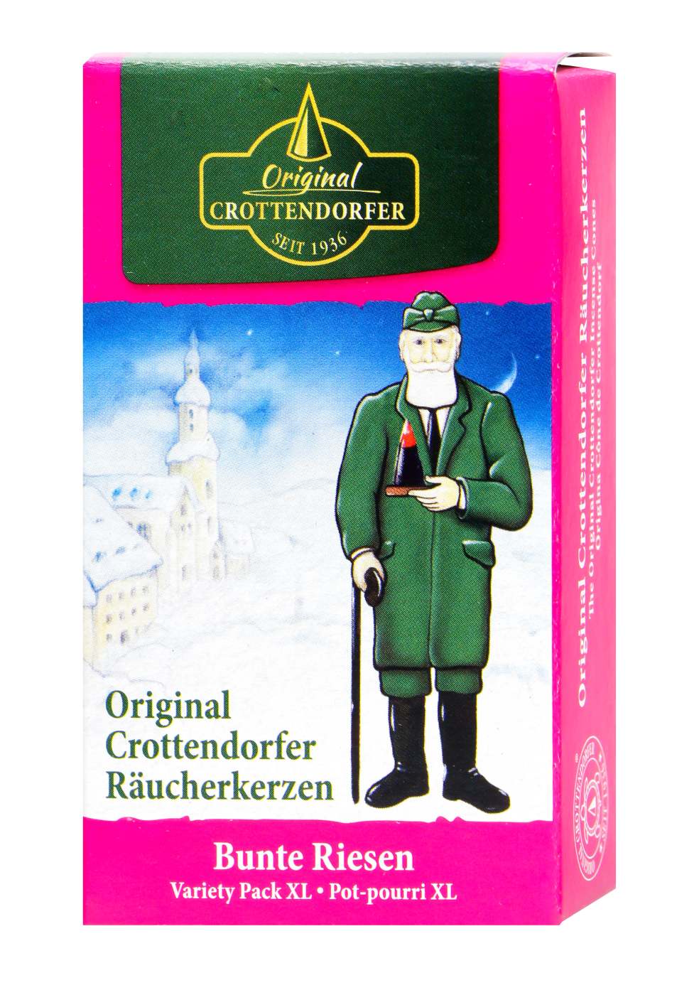 Crottendorfer Räucherkerzen Bunte Riesen - 5 Stück Crottendorfer Räucherkerzen Bunte Riesen - 5 Stück