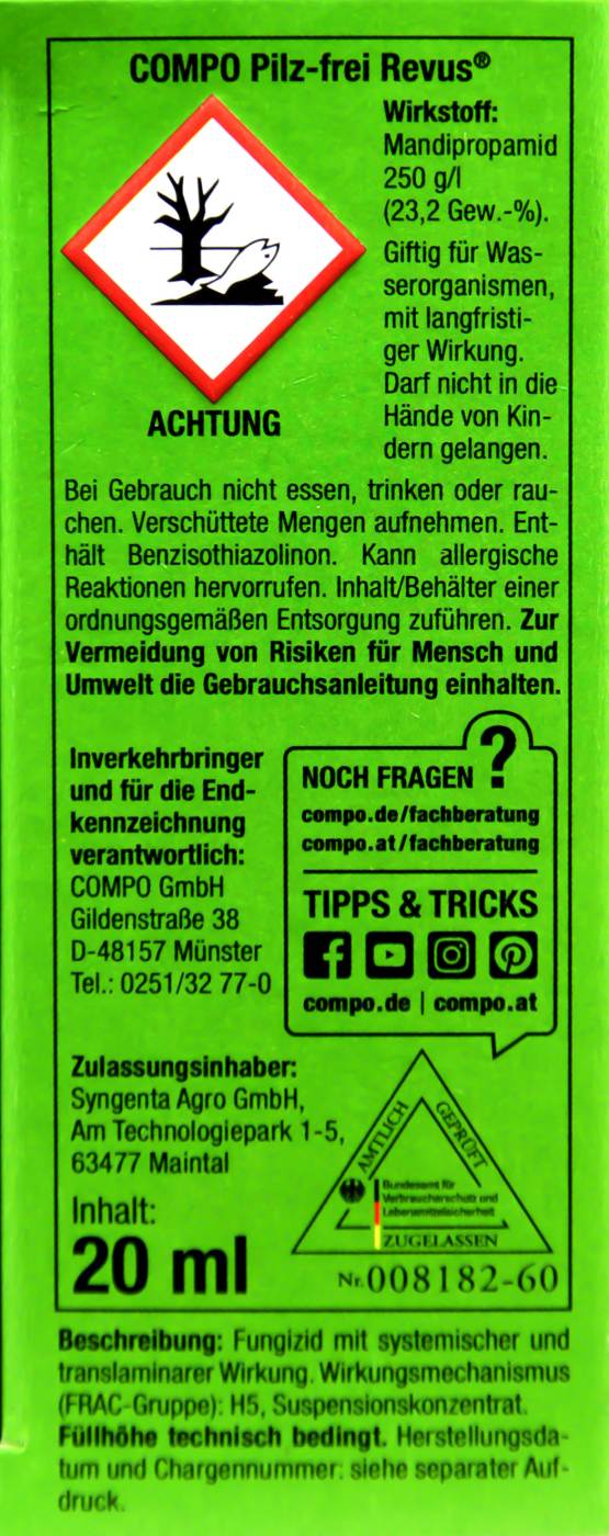 Compo Pilz-frei Revus - 20 ml Compo Pilz-frei Revus - 20 ml