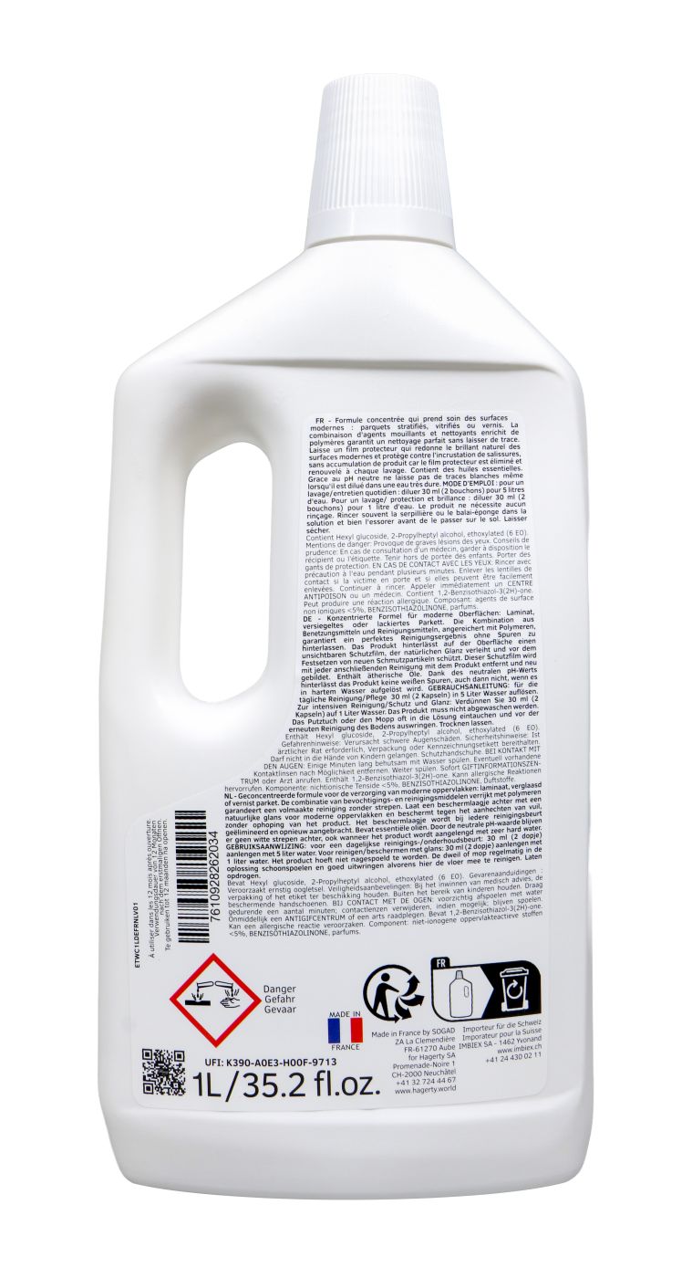 Hagerty Wood care - Holzboden Pflege - 1 Liter Hagerty Wood care - Holzboden Pflege - 1 Liter