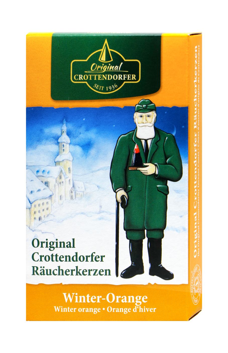 Crottendorfer Räucherkerzen Winter-Orange - 24 Stück Crottendorfer Räucherkerzen Winter-Orange - 24 Stück