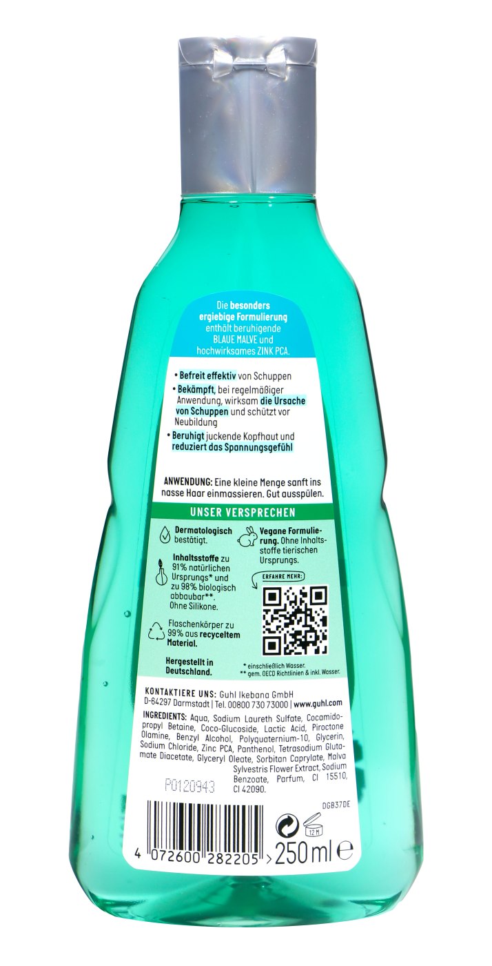 Guhl Shampoo Anti Schuppen Blaue Malve - 250 ml Guhl Shampoo Anti Schuppen Blaue Malve - 250 ml