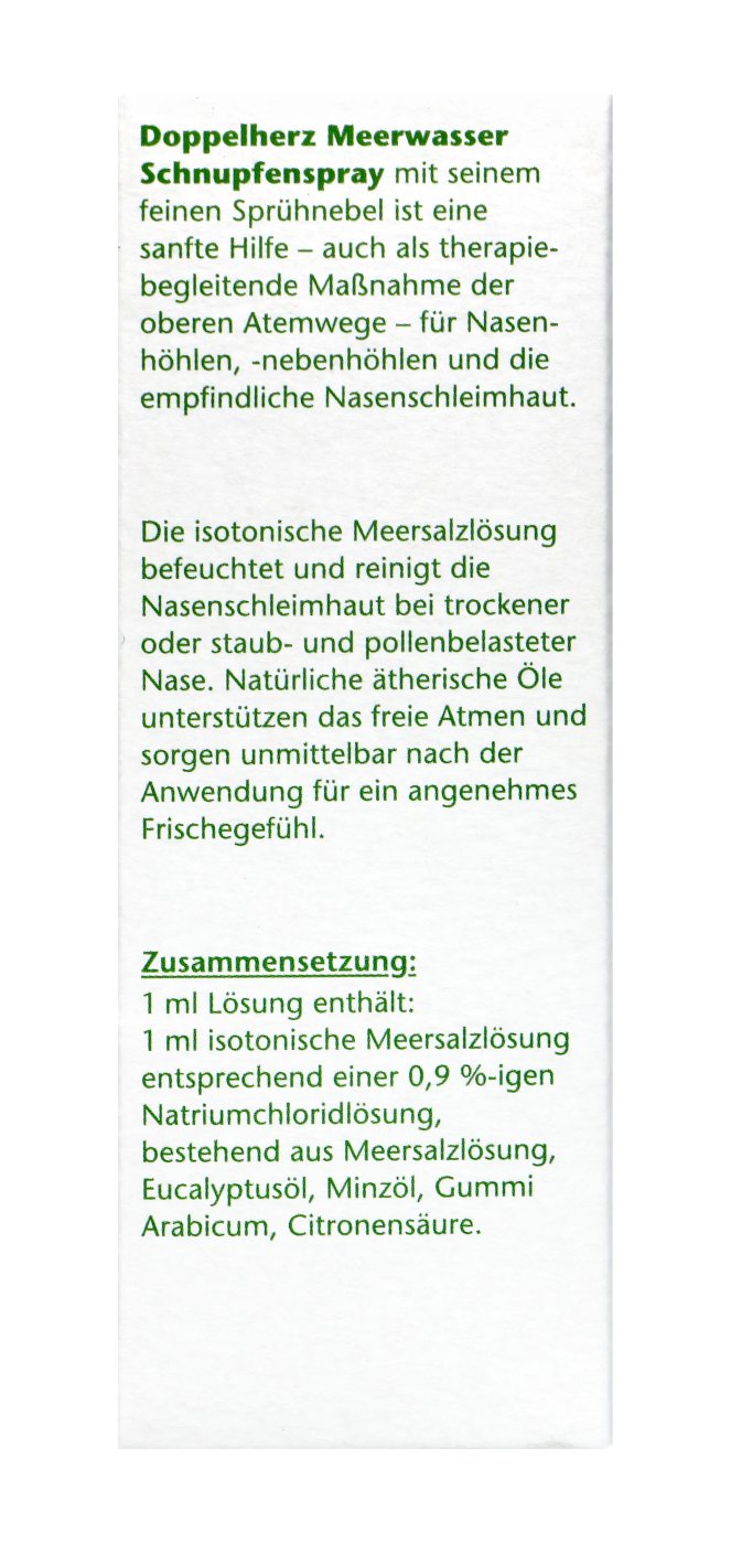 Doppelherz Meerwasser Schnupfensrpay - 20 ml Doppelherz Meerwasser Schnupfensrpay - 20 ml