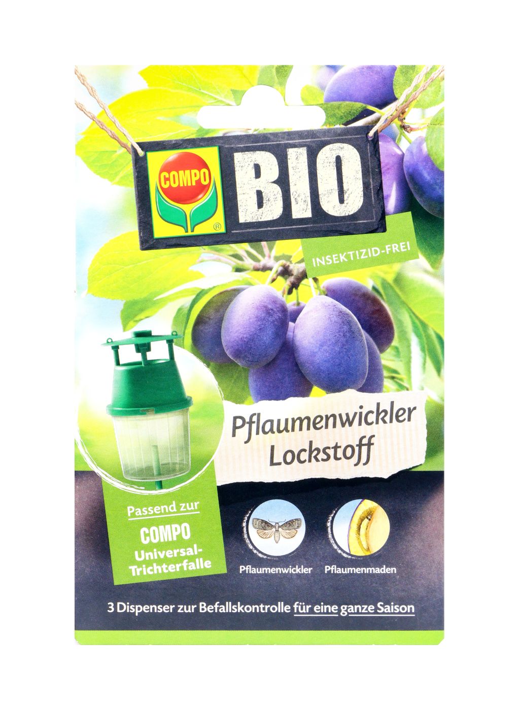 Compo Bio Pflaumenwickler Lockstoff - 3 Stück