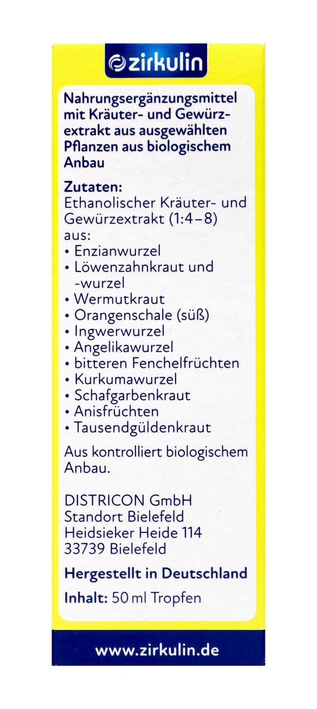 Zirkulin Bitter-Elixir - 50 ml Zirkulin Bitter-Elixir - 50 ml