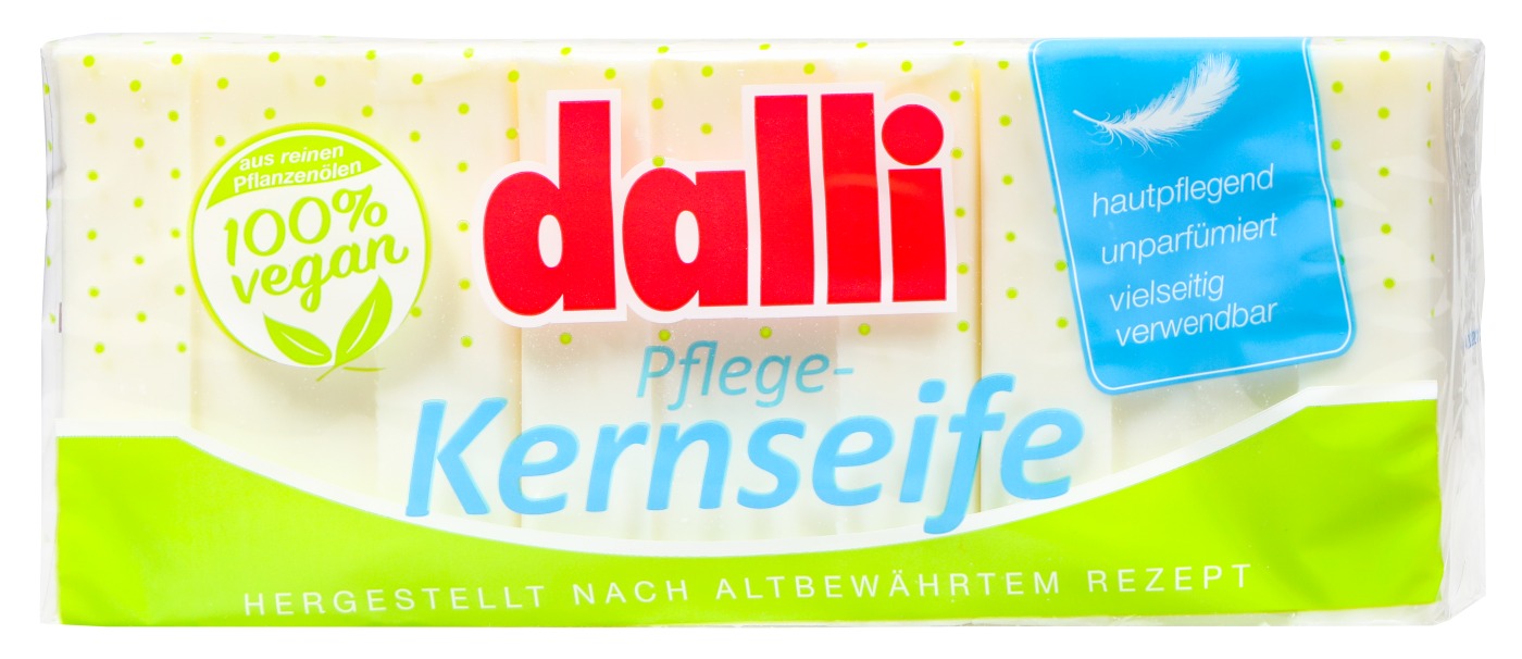 Dalli Pflege-Kernseife 100 % Vegan - 3x125 g Dalli Pflege-Kernseife 100 % Vegan - 3x125 g