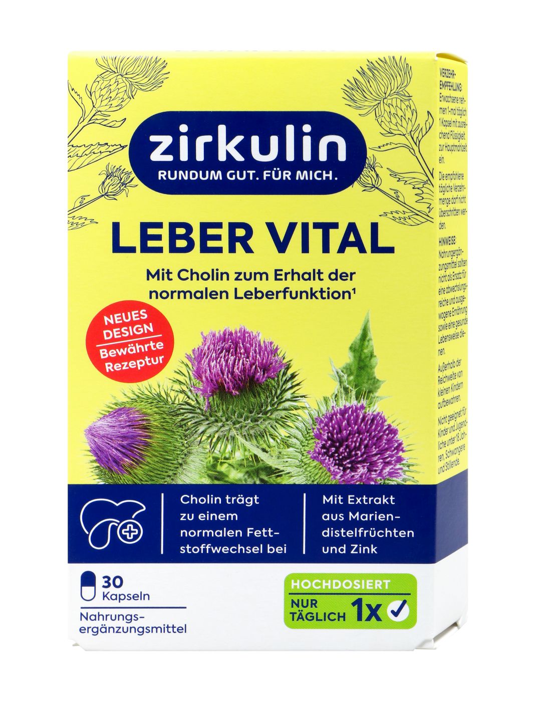 Zirkulin Leber Vital Hochdosiert - 26 g - 30 Stück Zirkulin Leber Vital Hochdosiert - 26 g - 30 Stück