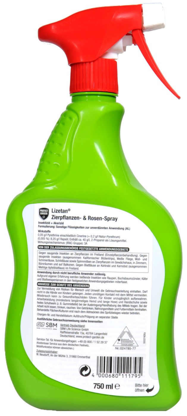 Protect Garden Lizetan Zierpflanzen- & Rosenspray - 750 ml Protect Garden Lizetan Zierpflanzen- & Rosenspray - 750 ml