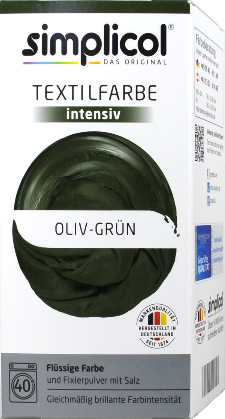 Simplicol Intensiv Oliv-Grün Textilfarbe - 1814 Simplicol Intensiv Oliv-Grün Textilfarbe - 1814