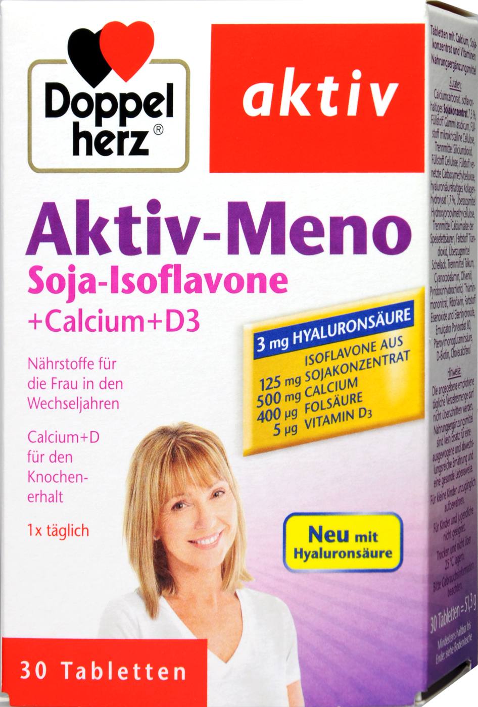 Doppelherz Meno Soja-Isoflavone + Ca + Vitamin D3 - 30 Stück Doppelherz Meno Soja-Isoflavone + Ca + Vitamin D3 - 30 Stück