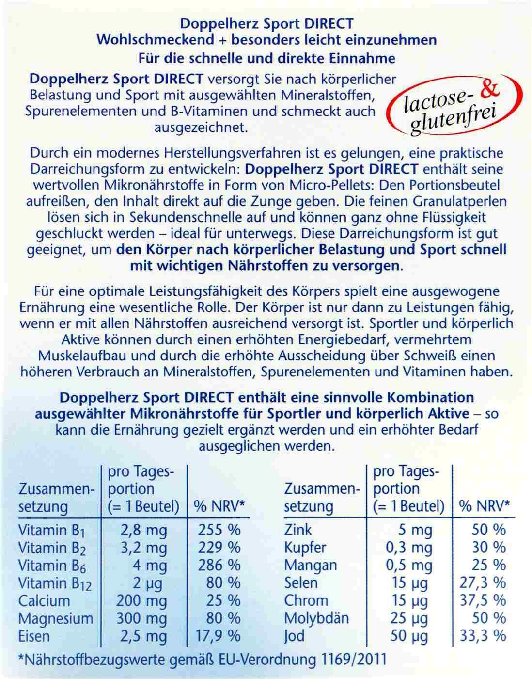 Doppelherz Sport Direkt Vitamine + Mineralien - 20 Stück Doppelherz Sport Direkt Vitamine + Mineralien - 20 Stück