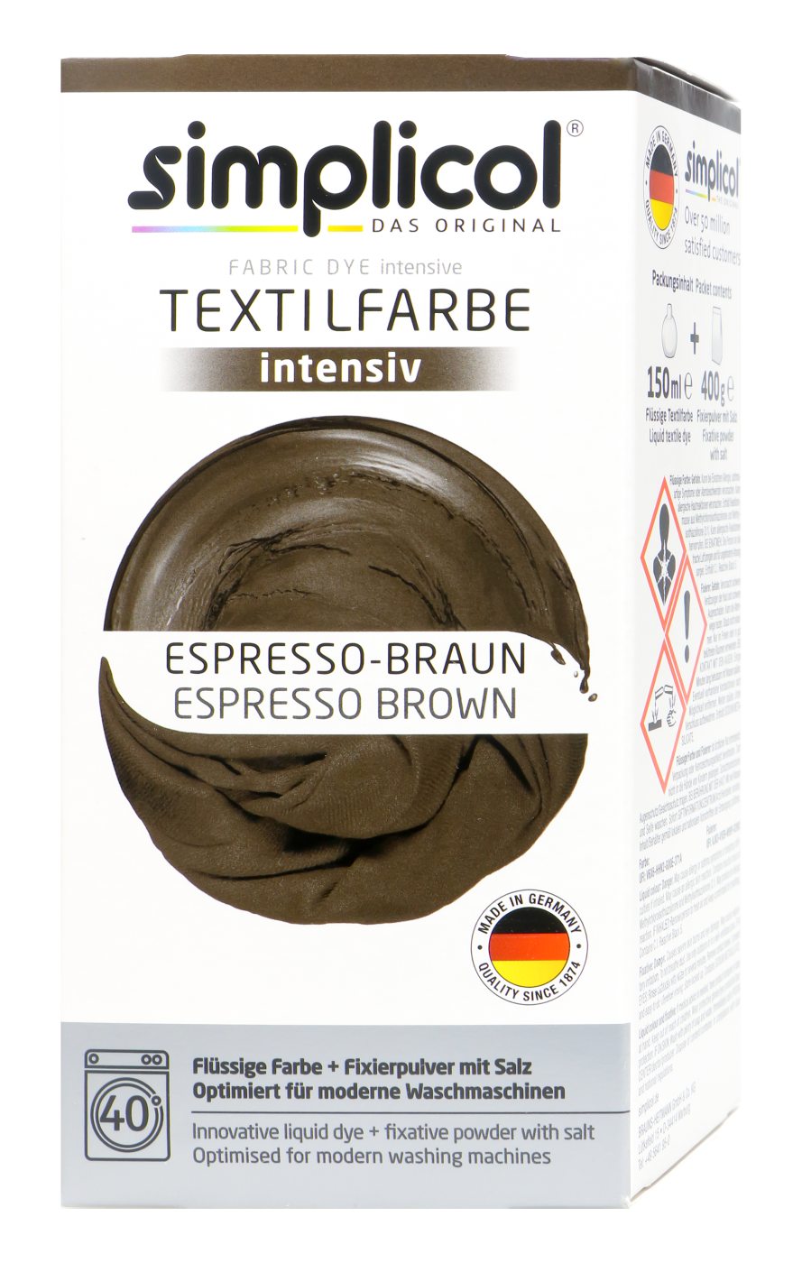 Simplicol Intensiv Espresso-Braun Textilfarbe - 1816 Simplicol Intensiv Espresso-Braun Textilfarbe - 1816