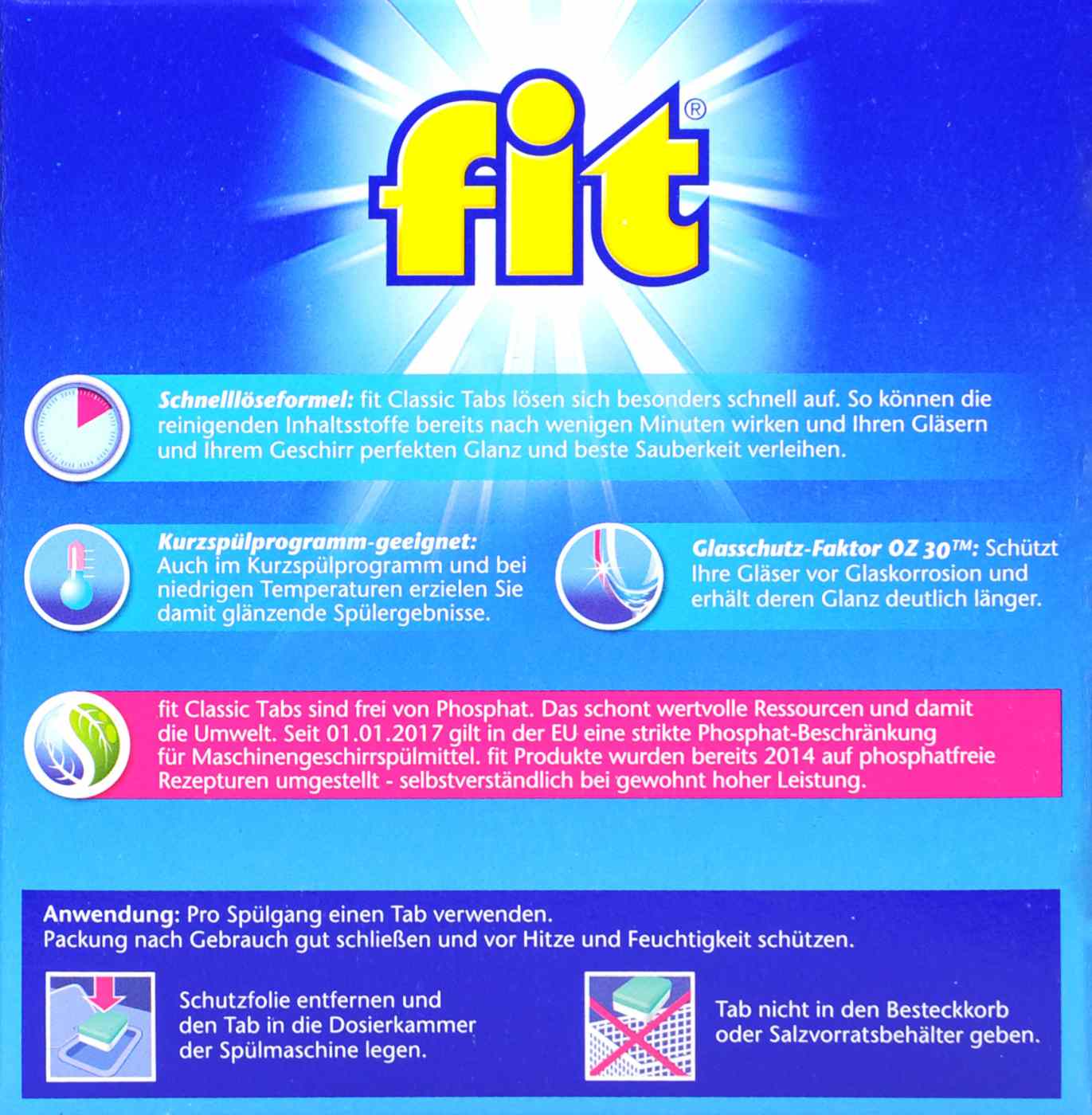 Fit Classic Tabs 720 g - 40 Stück Fit Classic Tabs 720 g - 40 Stück