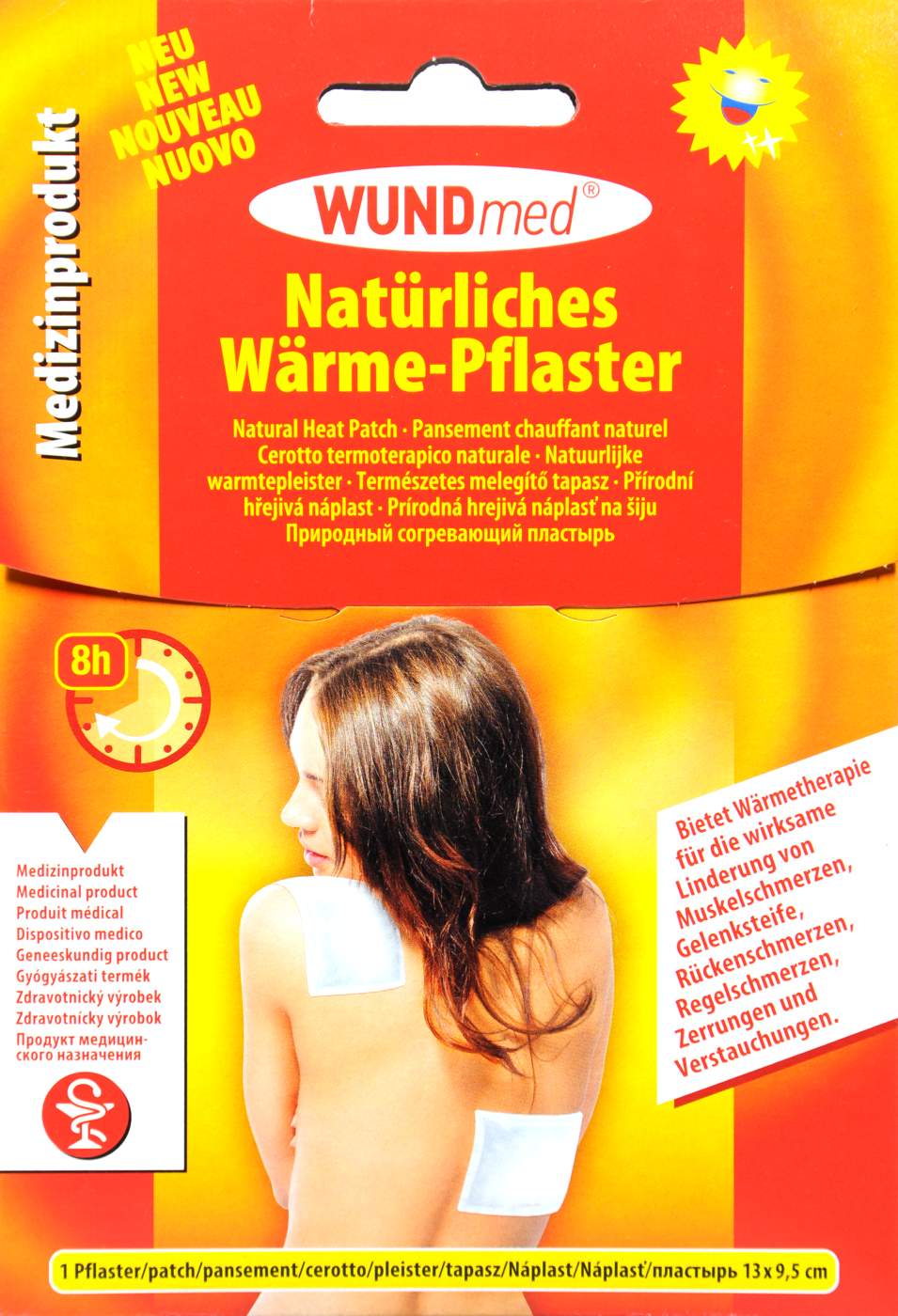 Natürliches Wärme-Pflaster - 13 x 9,5 cm - 1 Stück Natürliches Wärme-Pflaster - 13 x 9,5 cm - 1 Stück