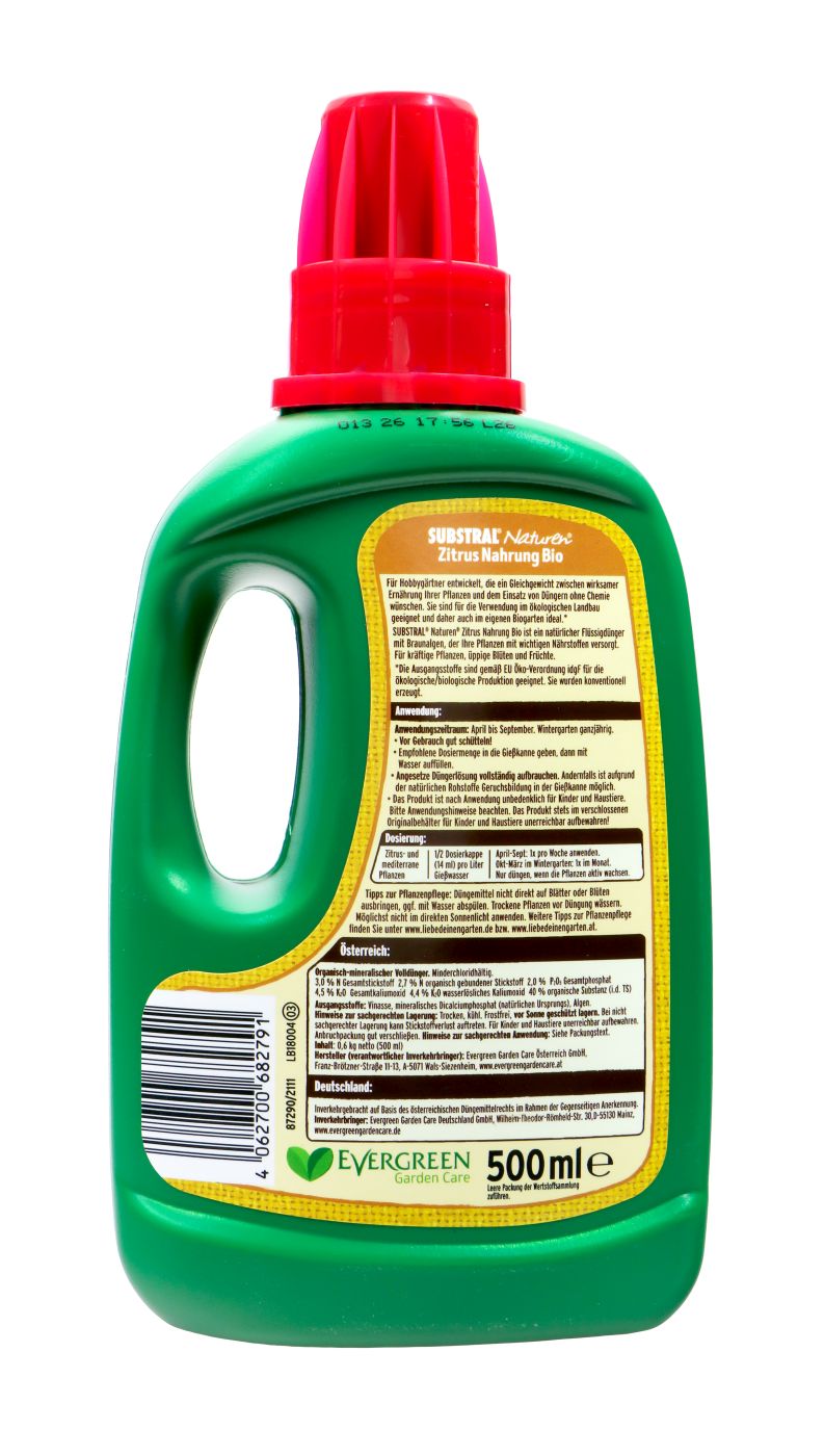 Substral Naturen Zitrus- und mediterrane Pflanzennahrung - 0,5 l Substral Naturen Zitrus- und mediterrane Pflanzennahrung - 0,5 l