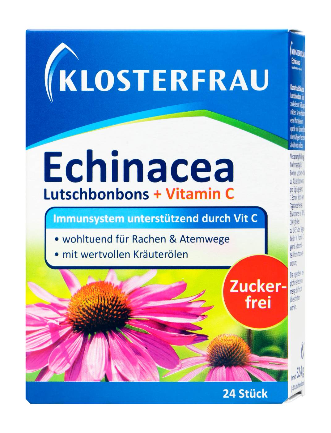 Klosterfrau Echinacea Lutschtabletten Zuckerfrei - 24 Stück Klosterfrau Echinacea Lutschtabletten Zuckerfrei - 24 Stück