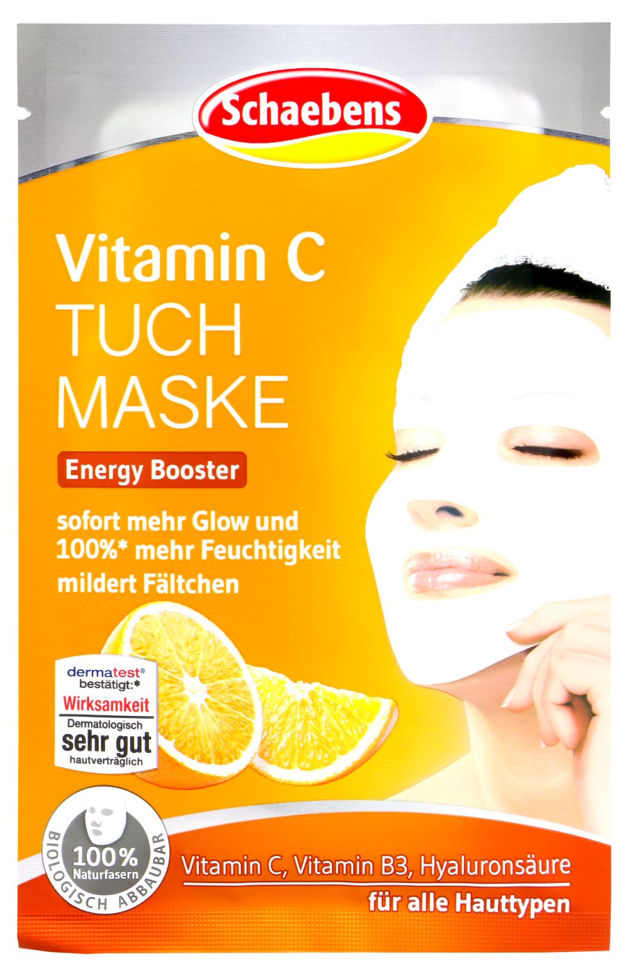 Schaebens Vitamin C Tuchmaske - 1 Stück Schaebens Vitamin C Tuchmaske - 1 Stück