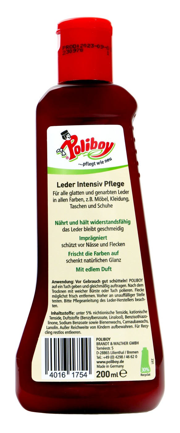 Poliboy Leder Intensiv Pflege - 200 ml Poliboy Leder Intensiv Pflege - 200 ml