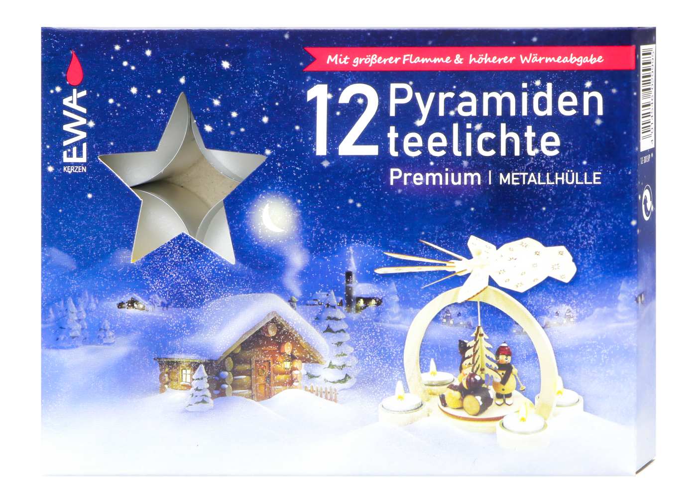 EWA Pyramiden Teelichter Premium - 12 Stück EWA Pyramiden Teelichter Premium - 12 Stück