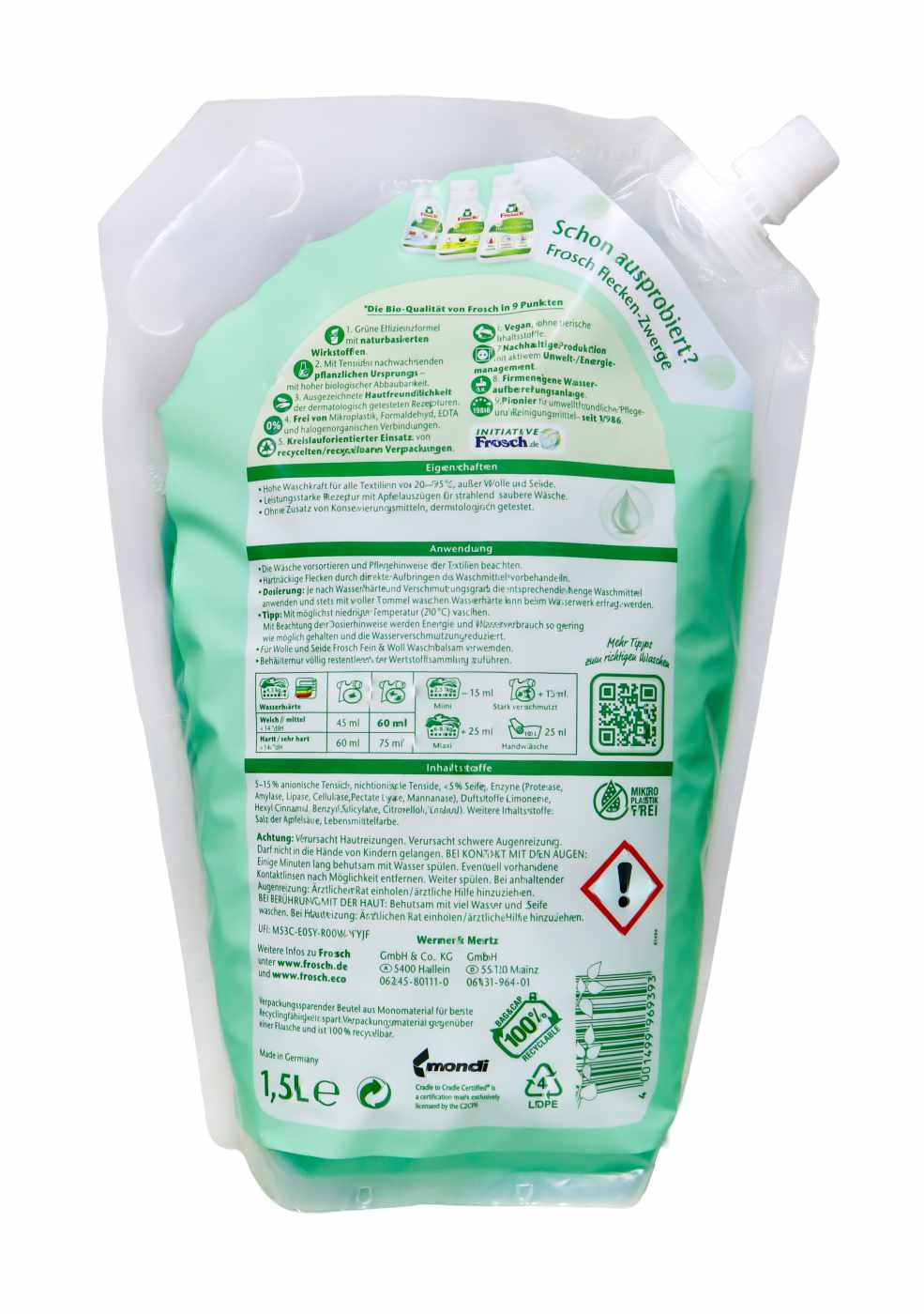 Frosch Waschmittel Flüssig 1,5 l - 25 Wäschen