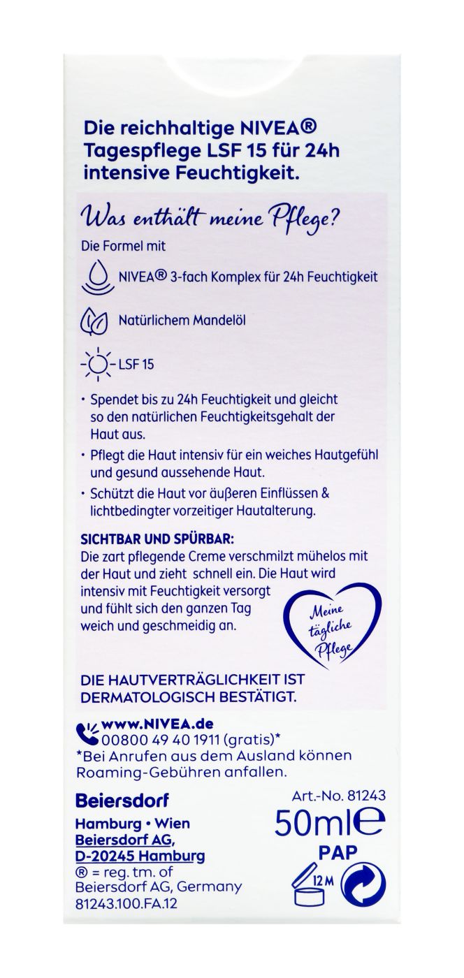 Nivea Visage Reichhaltige Tagescreme LSF15 - 50 ml Nivea Visage Reichhaltige Tagescreme LSF15 - 50 ml