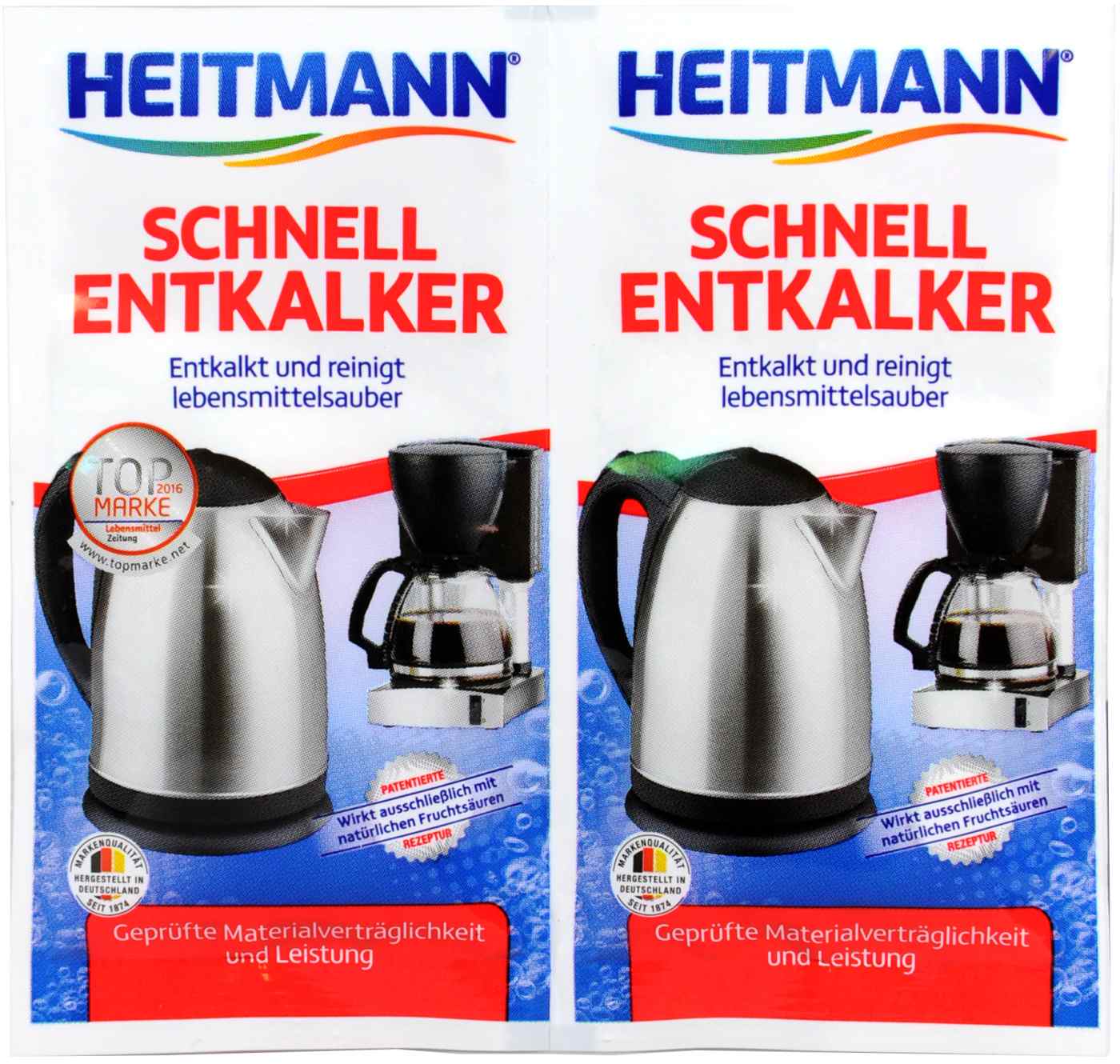 Heitmann Schnell-Entkalker - 2 x 15 g Heitmann Schnell-Entkalker - 2 x 15 g
