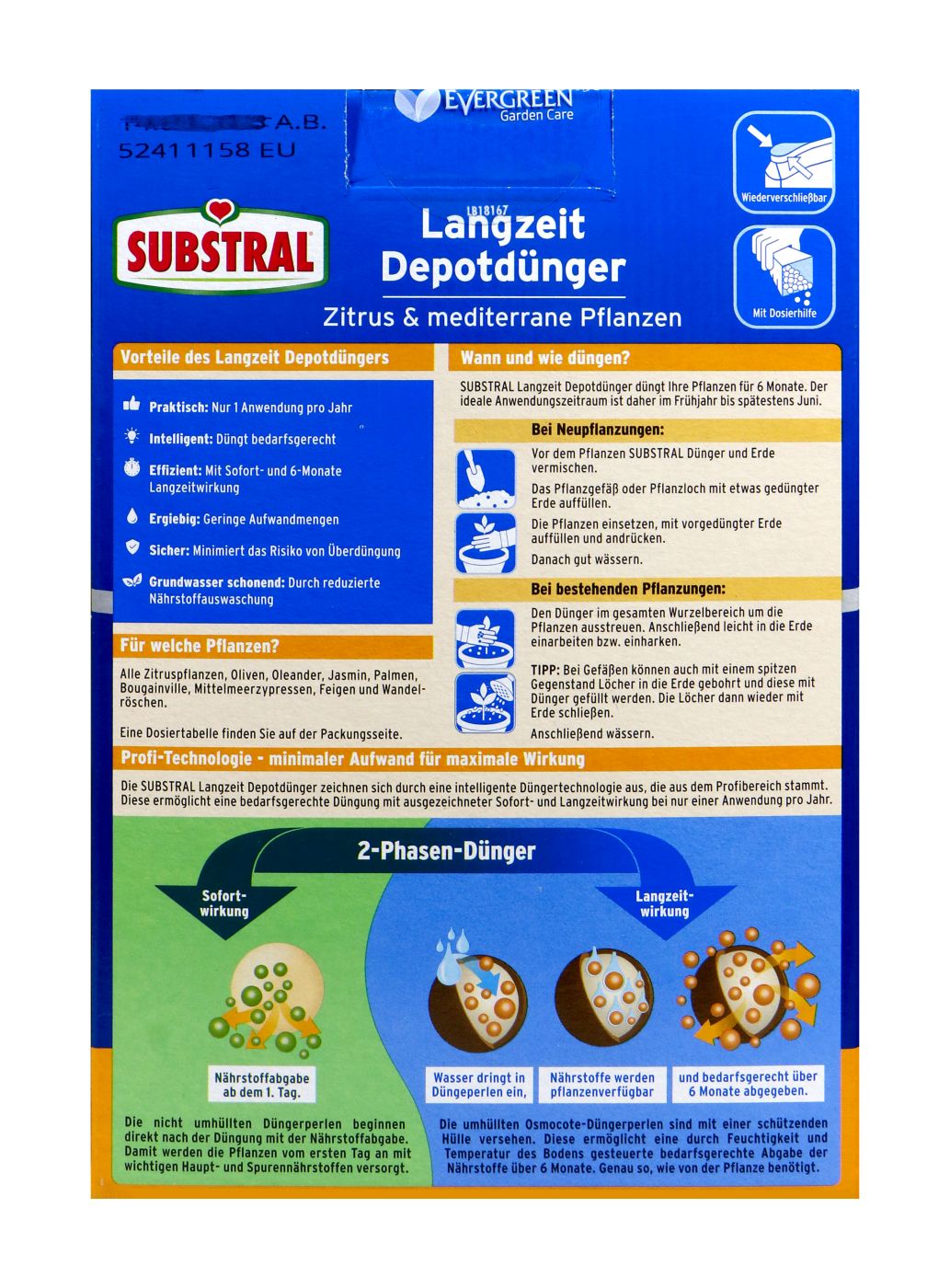 Substral Naturen Langzeitdünger Zitrus- und mediterrane Pflanzen - 750 g Substral Naturen Langzeitdünger Zitrus- und mediterrane Pflanzen - 750 g
