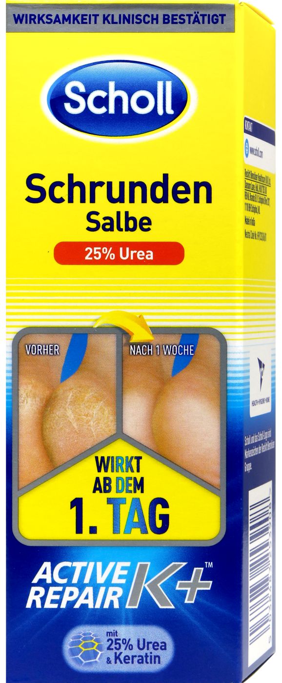 Scholl Schrunden Salbe Activ Repair K+ - 60 ml Scholl Schrunden Salbe Activ Repair K+ - 60 ml