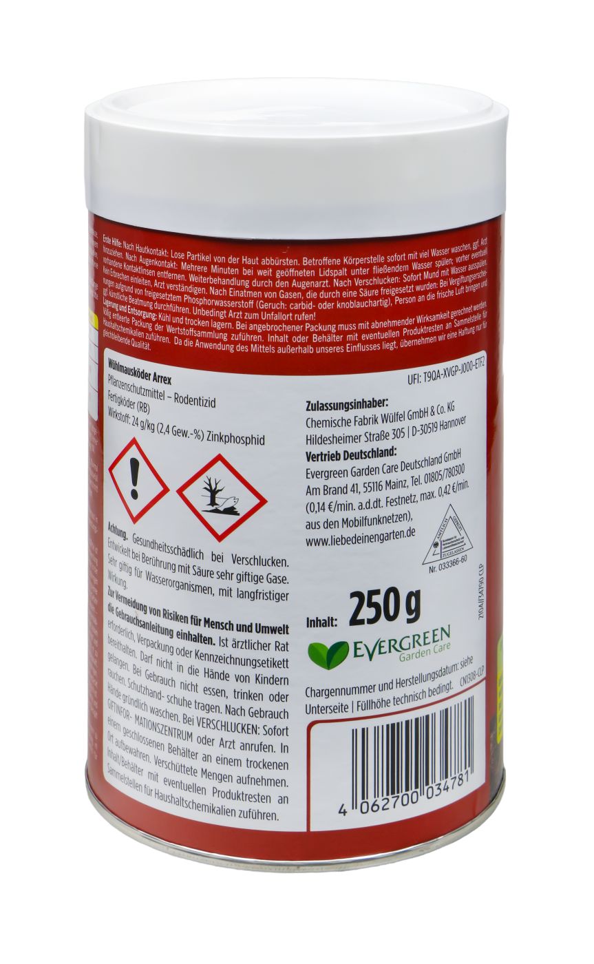 Substral Celaflor Arrex Wühlmausköder - 250 g Substral Celaflor Arrex Wühlmausköder - 250 g