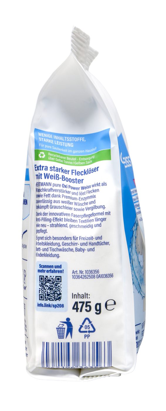 Heitmann Pure Oxi Power-Weiss - Fleckenlöser - 475 g