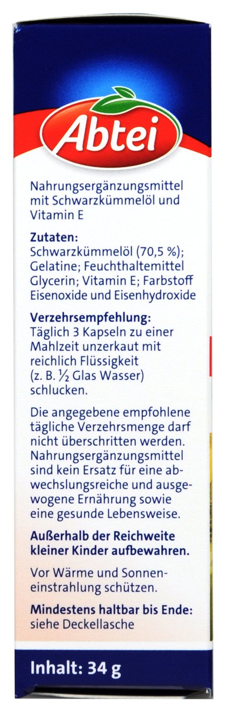Abtei Schwarzkümmelöl Plus - 48 Stück Abtei Schwarzkümmelöl Plus - 48 Stück